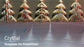  Presentation with footprints - Beautiful PPT layouts featuring image-of-christmas-cookies-made backdrop and a gray colored foreground