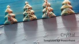  Presentation with footprints - PPT theme featuring image-of-christmas-cookies-made background and a light gray colored foreground