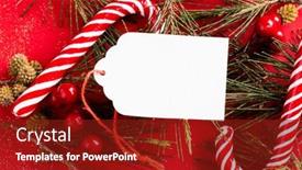  Presentation with gif - Slide set having image-of-christmas-decoration background and a tawny brown colored foreground