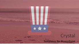  Presentation with independence - PPT layouts featuring image-of-circles-in-red background and a violet colored foreground