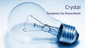  Presentation with light bulb graduation cap - Colorful slides enhanced with image of classic light bulb backdrop and a sky blue colored foreground