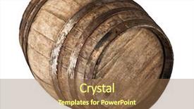  Presentation with interior design of classic white - Audience pleasing presentation theme consisting of wooden table and chair isolated over white background with clipping path backdrop and a lemonade colored foreground.