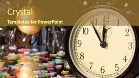  Presentation with branch - Beautiful PPT theme featuring women rights - young woman dressed in avant backdrop and a coral colored foreground