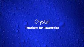  Presentation with blue abstract - Beautiful PPT layouts featuring image of close up raindrop backdrop and a royal blue colored foreground