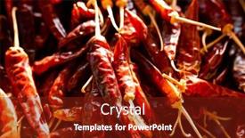  Presentation with taste - PPT theme having image-of-close-up background and a tawny brown colored foreground