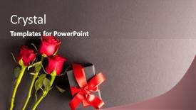  Presentation with romance - Presentation theme with image-of-close-up background and a dark gray colored foreground