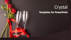  Presentation with romance - Presentation design having image-of-close-up background and a dark gray colored foreground