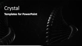  Presentation with dna black - Presentation featuring image-of-close-up background and a black colored foreground