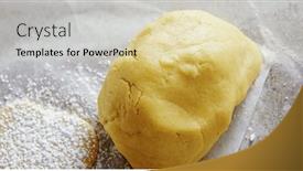  Presentation with biscuit - PPT theme having image-of-close-up background and a lemonade colored foreground