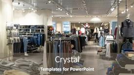  Presentation with mall - Amazing theme having image-of-clothing-shop backdrop and a gray colored foreground