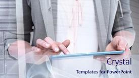  Presentation with healthcare cloud computing - Audience pleasing theme consisting of image of cloud computing doodle backdrop and a sky blue colored foreground