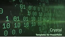  Presentation with green cloud computing - Theme having image-of-clouds-with-uploading background and a  colored foreground