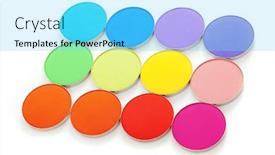  Presentation with colorful eye - Amazing theme having image-of-colorful-bright-eye backdrop and a arctic colored foreground