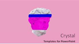  Presentation with pink colour - PPT theme having image-of-colour-shapes-over background and a lemonade colored foreground