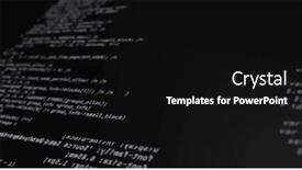  Presentation with black technology - Presentation theme having image-of-computer-language-over and a black colored foreground