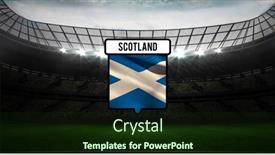  Presentation with scotland flag - Slides enhanced with image-of-confetti-and-flag background and a wine colored foreground