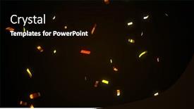  Presentation with digital image - Presentation design consisting of image-of-confetti-falling-over background and a black colored foreground