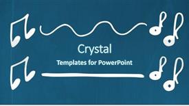  Presentation with connecting - Slides with image of connecting pie charts background and a ocean colored foreground