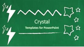  Presentation with digital boarding - Presentation theme enhanced with image of connecting pie charts background and a ocean colored foreground