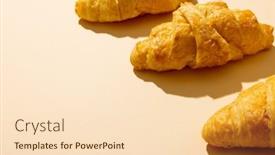  Presentation with yellow - Slide set enhanced with image-of-croissants-lying background and a lemonade colored foreground