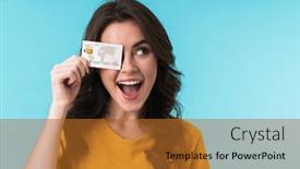  Presentation with eye care retina - Slides consisting of image-of-cute-smiling-young background and a red colored foreground