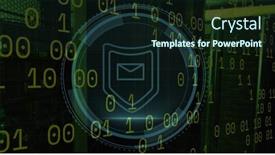  Presentation with cyber safety - Theme consisting of image-of-cyber-security background and a wine colored foreground