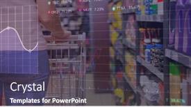  Presentation with digital image processing - Presentation theme having image-of-data-processing-over background and a dark gray colored foreground