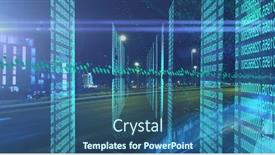  Presentation with image processing - Presentation enhanced with image-of-data-processing-over background and a ocean colored foreground