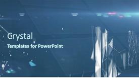  Presentation with servers - Presentation design with image-of-data-processing-over background and a ocean colored foreground