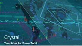  Presentation with digital image processing - Slides enhanced with image-of-data-processing-over background and a ocean colored foreground