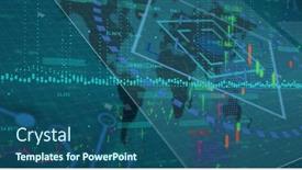  Presentation with data processing - PPT theme featuring image-of-data-processing-over background and a ocean colored foreground