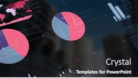  Presentation with connections - PPT layouts having image-of-data-processing-over background and a dark gray colored foreground