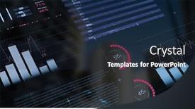  Presentation with connections - PPT theme featuring image-of-data-processing-over background and a tawny brown colored foreground