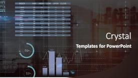 Presentation with business networking - Theme having image-of-data-processing-over background and a tawny brown colored foreground