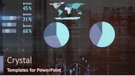  Presentation with business networking - PPT theme featuring image-of-data-processing-over background and a wine colored foreground