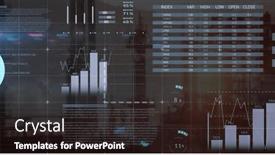  Presentation with business networking - Presentation theme consisting of image-of-data-processing-over background and a wine colored foreground