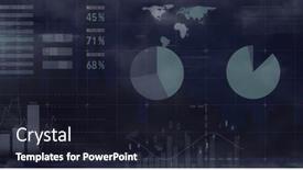  Presentation with image processing - PPT theme consisting of image-of-data-processing-over background and a wine colored foreground