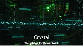  Presentation with green computing - Presentation design with image-of-data-processing-over background and a black colored foreground