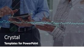  Presentation with processing - Presentation theme with image-of-data-processing-over background and a  colored foreground