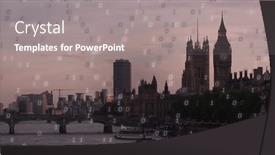  Presentation with processing - Presentation theme enhanced with image-of-data-processing-over background and a  colored foreground