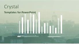  Presentation with image processing - PPT theme with image-of-data-processing-over background and a soft green colored foreground