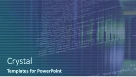  Presentation with digital image processing - PPT theme consisting of image-of-data-processing-over and a ocean colored foreground