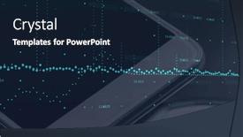  Presentation with digital image processing - PPT theme having image-of-data-processing-over and a wine colored foreground
