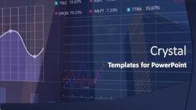  Presentation with digital image processing - Slides featuring image-of-data-processing-over and a navy blue colored foreground
