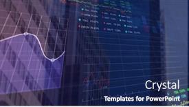  Presentation with digital image processing - Presentation design with image-of-data-processing-over and a navy blue colored foreground