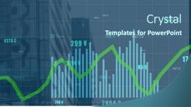  Presentation with digital image processing - PPT theme with image-of-data-processing-over and a ocean colored foreground