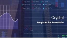  Presentation with digital image processing - PPT theme enhanced with image-of-data-processing-over background and a navy blue colored foreground