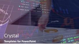  Presentation with data processing - PPT theme enhanced with image-of-data-processing background and a gray colored foreground