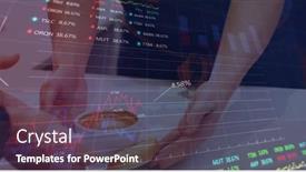  Presentation with digital image processing - PPT theme featuring image-of-data-processing background and a  colored foreground