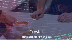  Presentation with digital image processing - Presentation theme consisting of image-of-data-processing background and a  colored foreground